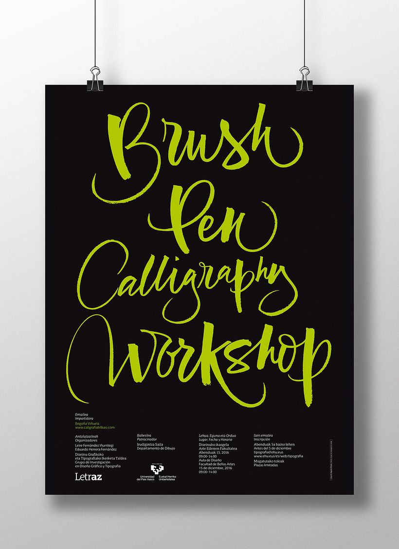 Carteles «Brush Pen Calligraphy Workshop» 2
