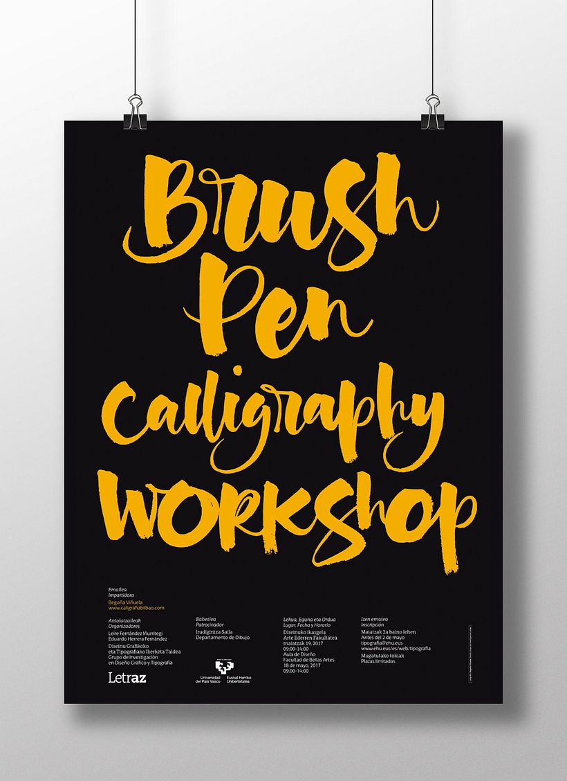 Carteles «Brush Pen Calligraphy Workshop» 3