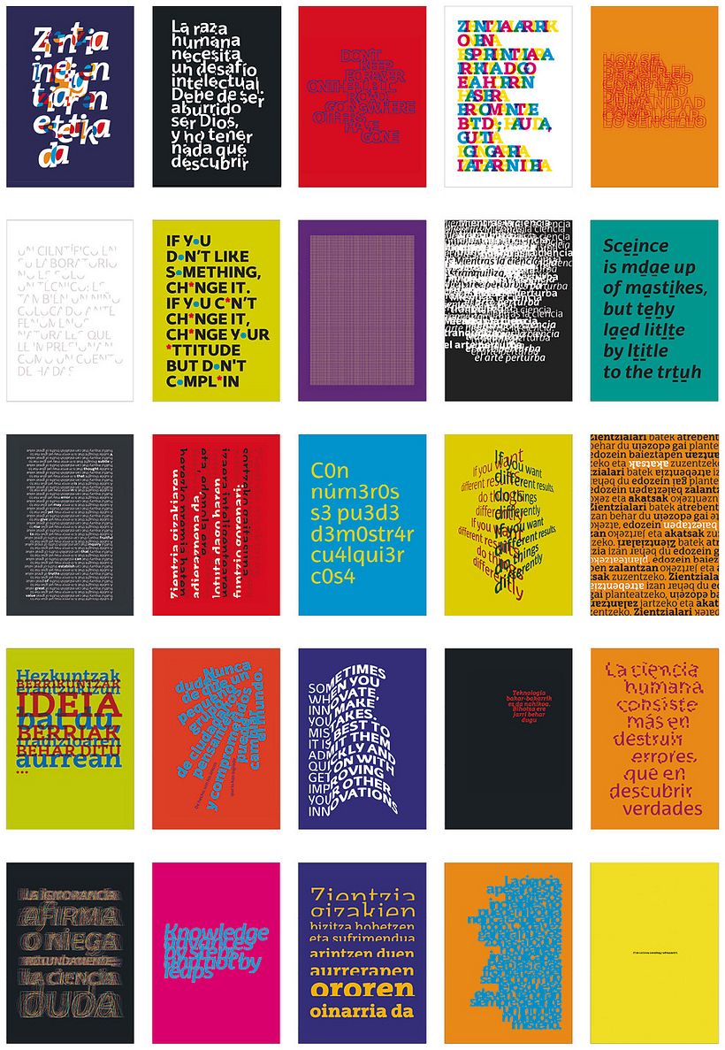 Exposición de diseño tipográfico «Alfabetización científica» 4