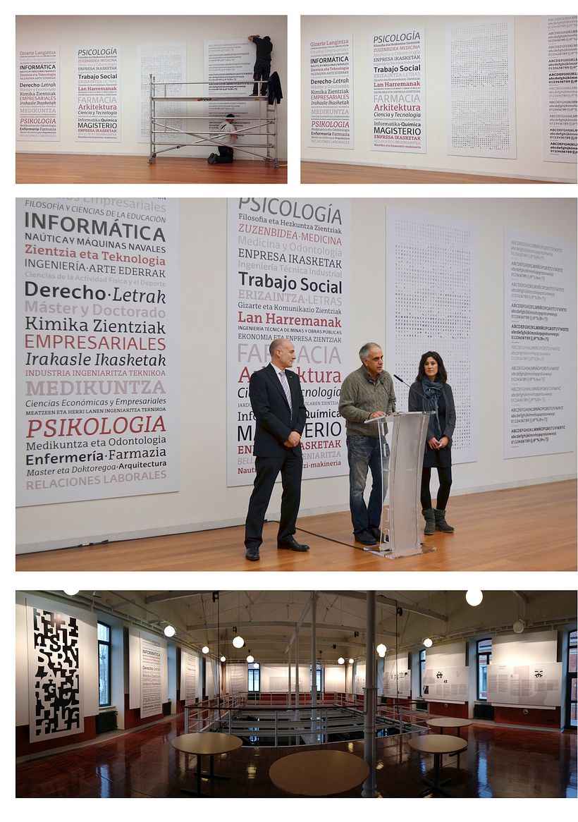 Exposición de diseño tipográfico «Tipografía EHU» 2