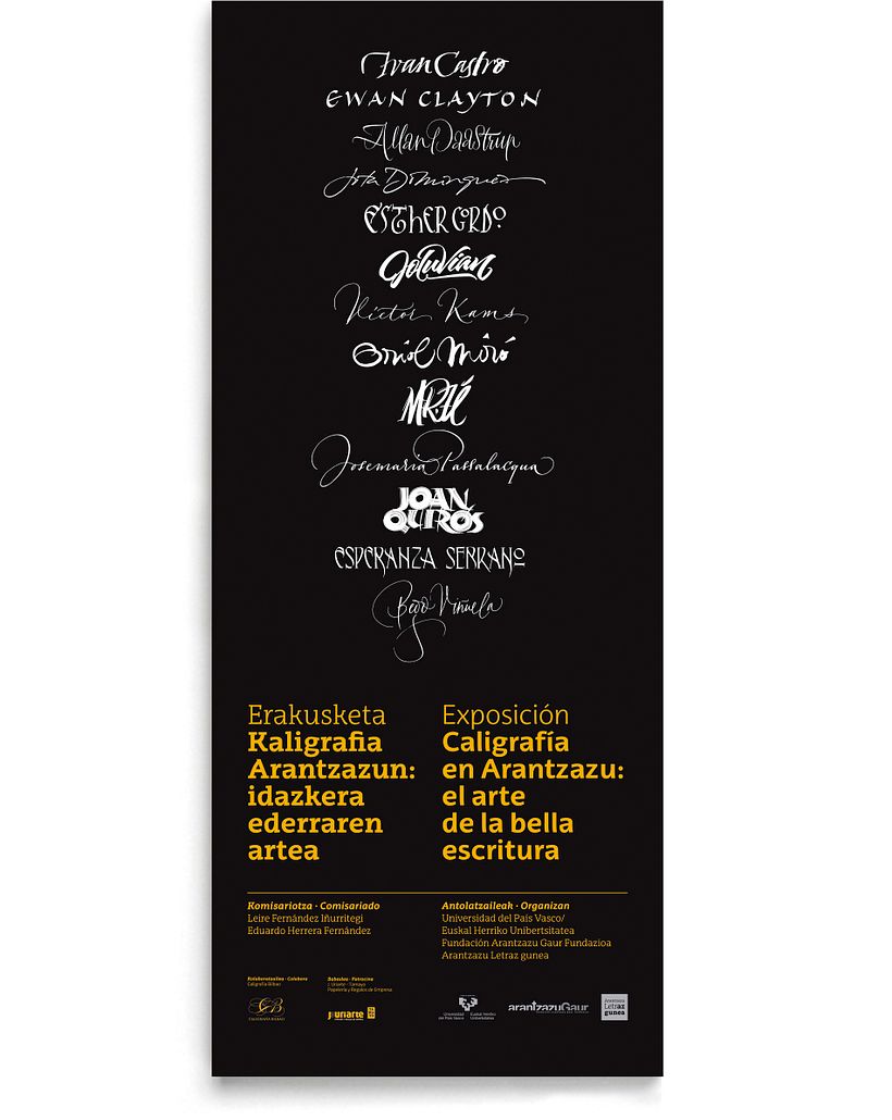 Exposición «Caligrafía en Arantzazu: el arte de la bella escritura» 2