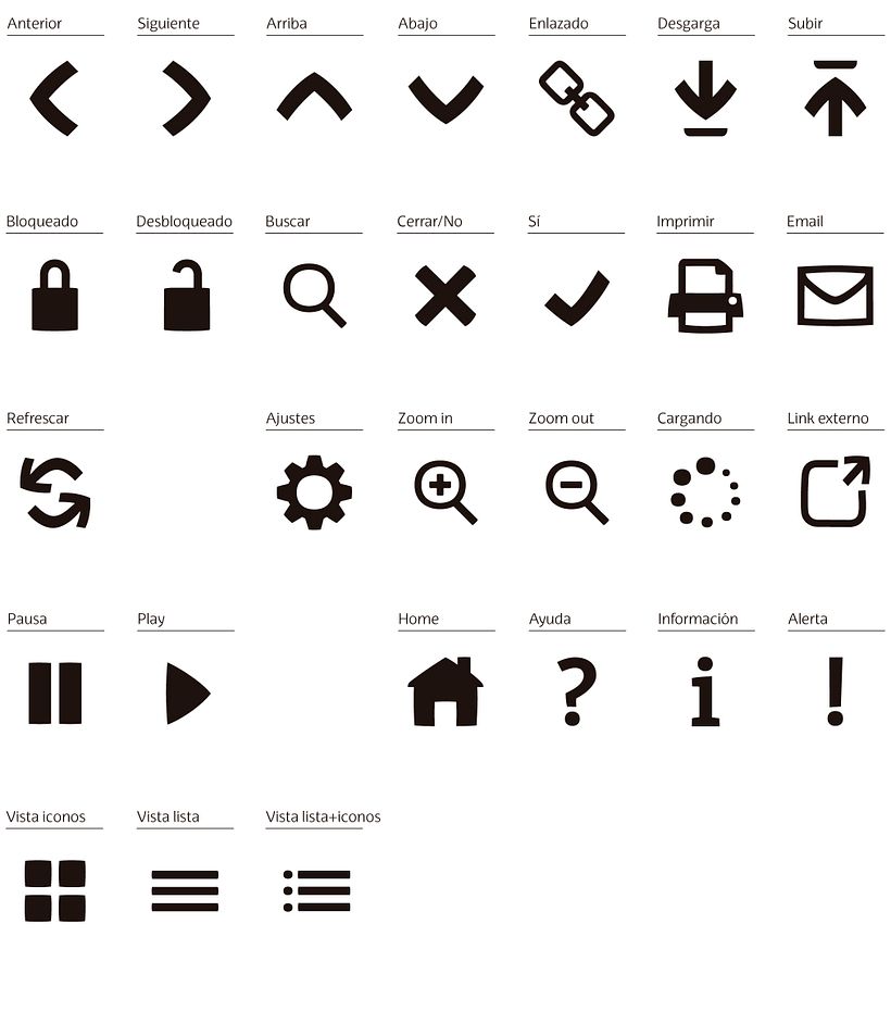 Diseño de iconos web EHU 0