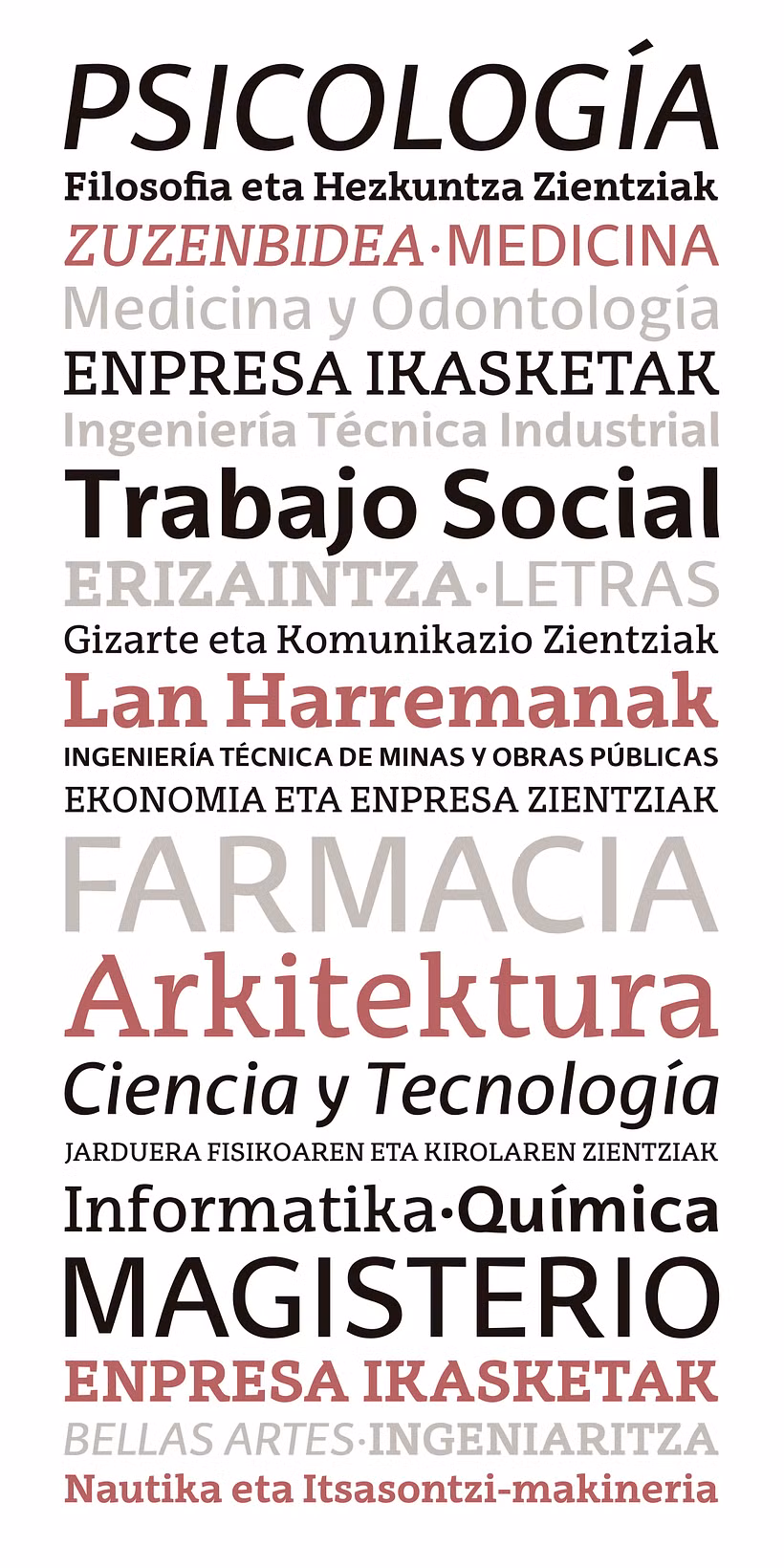 EHU Tipografía corporativa - Diseño