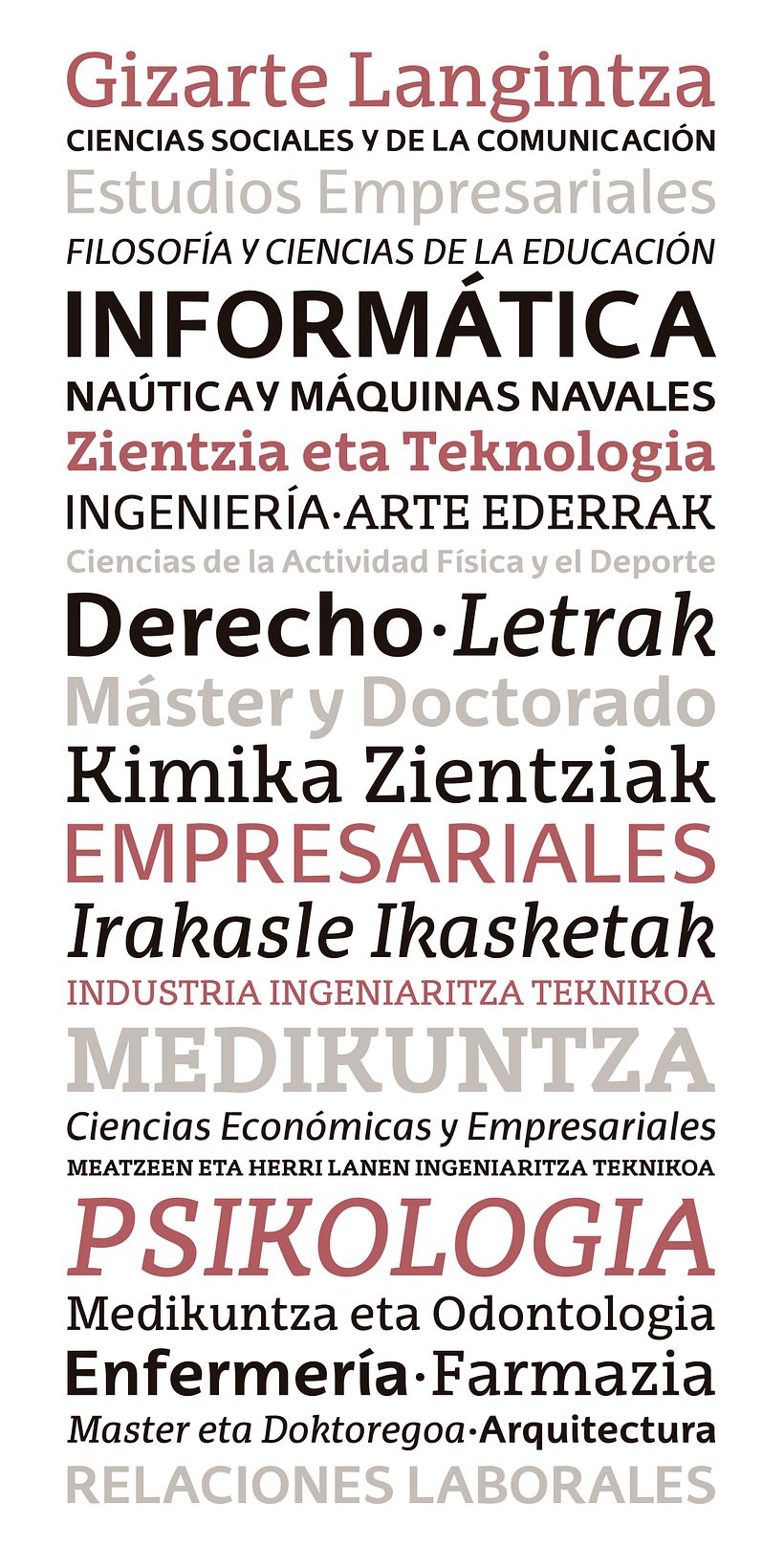 EHU Tipografía corporativa - Diseño