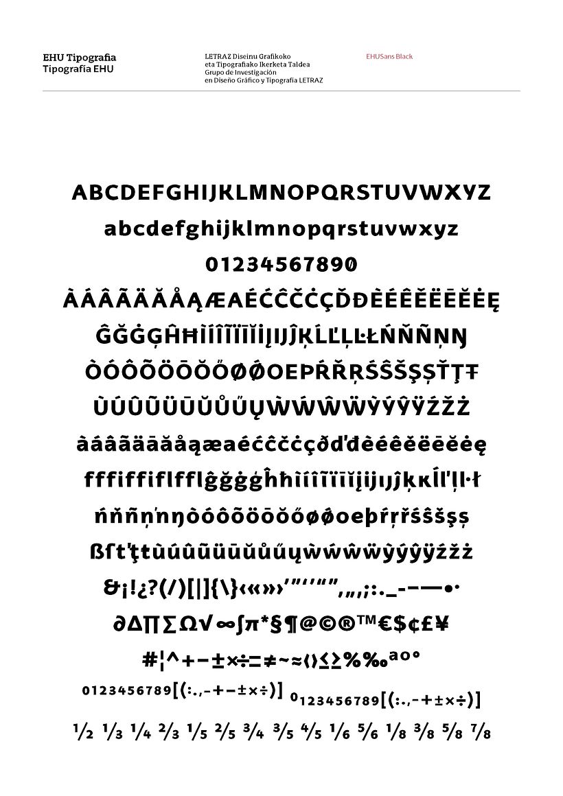 EHU Tipografía corporativa - Diseño