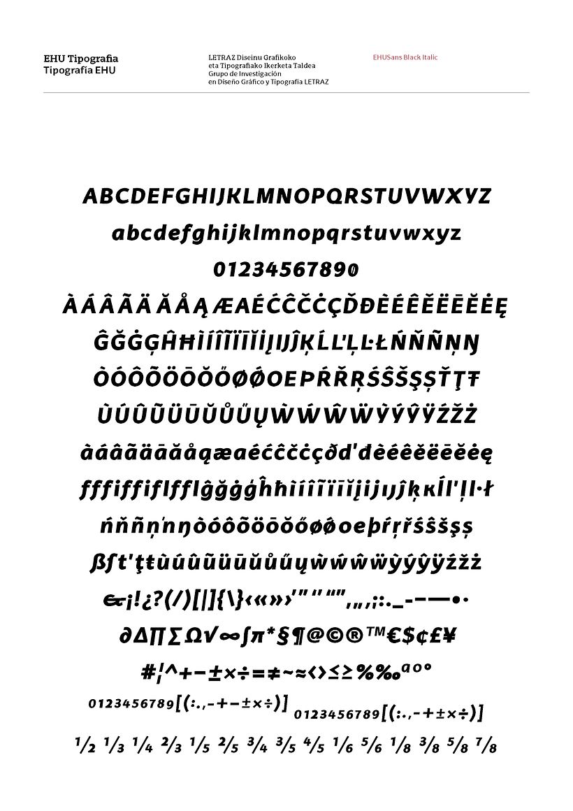 EHU Tipografía corporativa - Diseño
