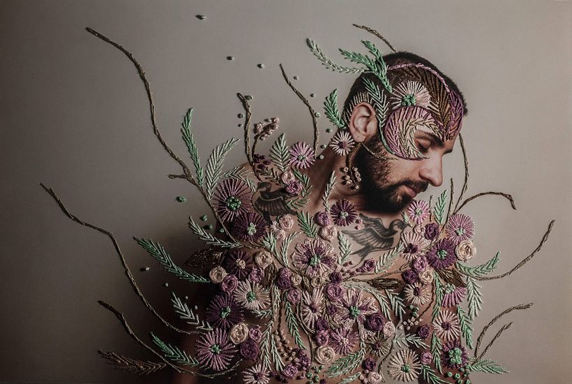 La fotografía bordada de Aline Brant 5