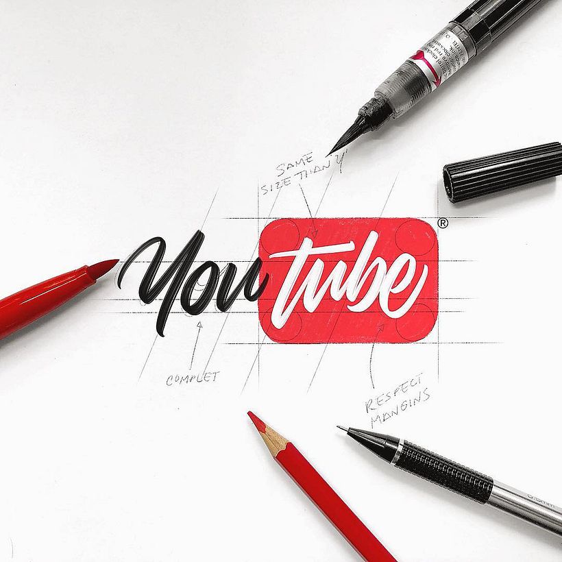 Logotipos reinterpretados con lettering 3