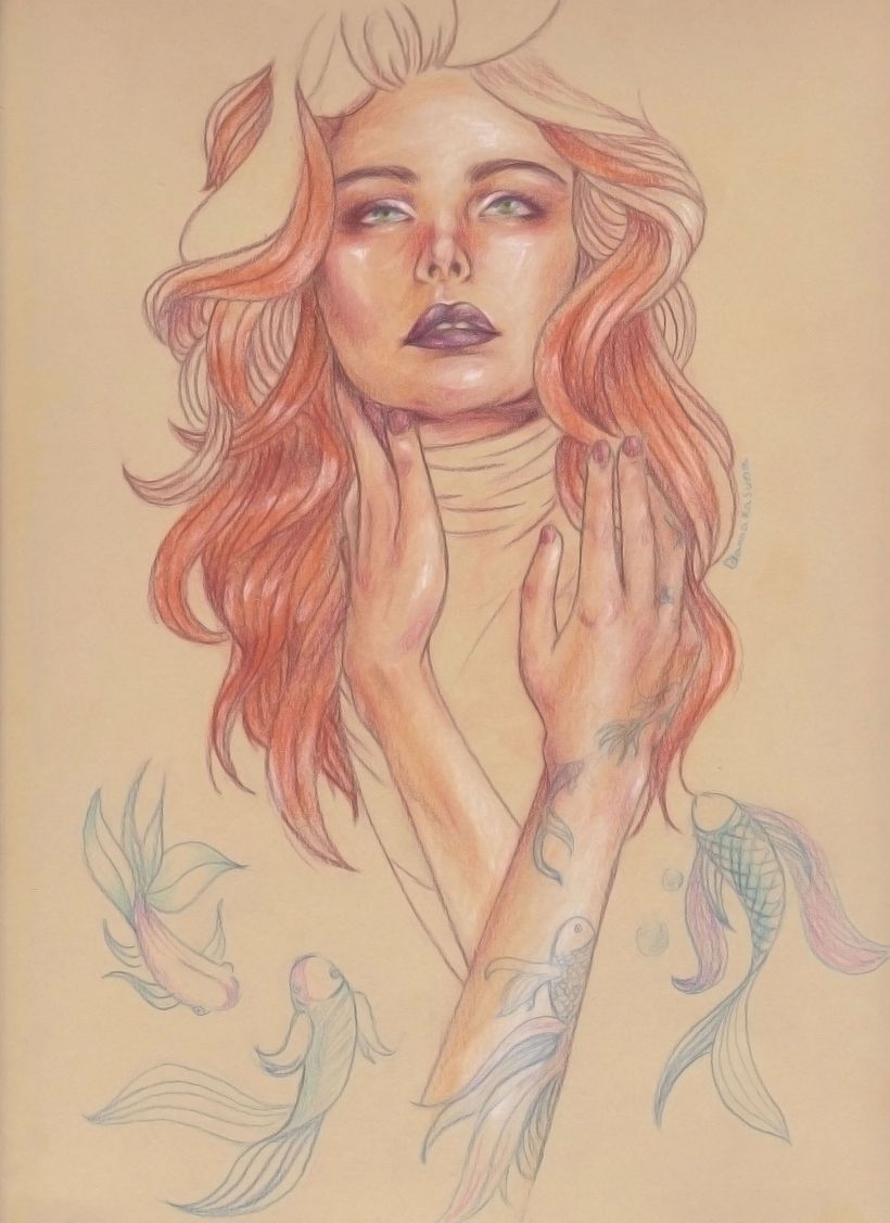 Mi Proyecto del curso: Ilustración con pastel y lápices de colores 0