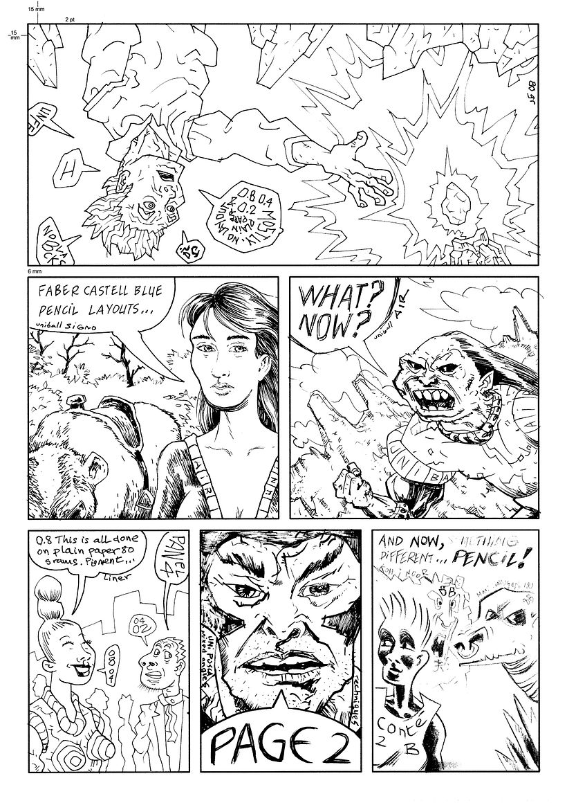 Inking techniques - Illustrazione tradizionale
