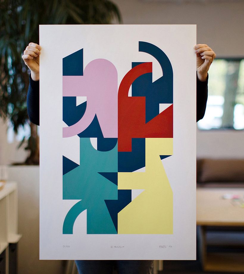 El arte urbano colorido y angular de Eltono  6