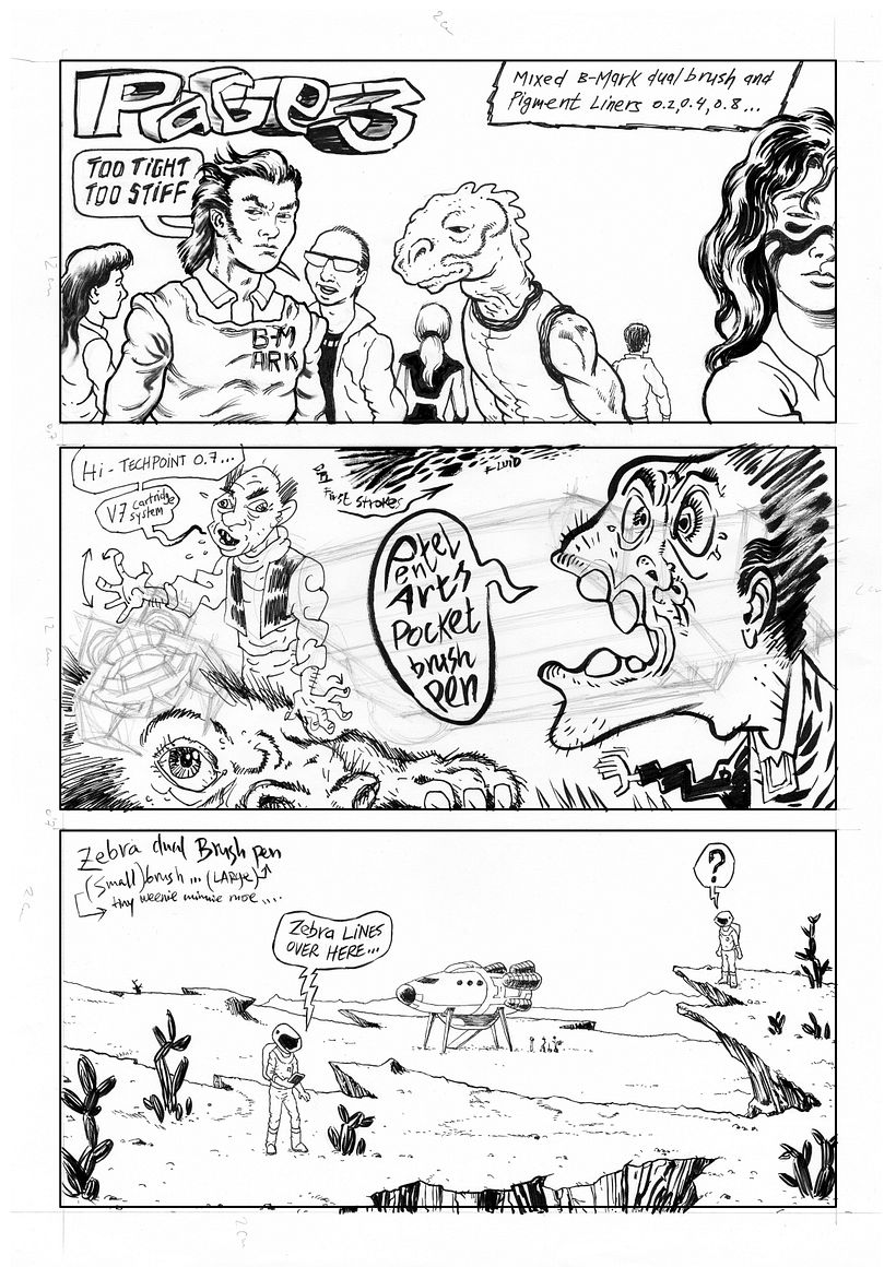Inking techniques - Illustrazione tradizionale
