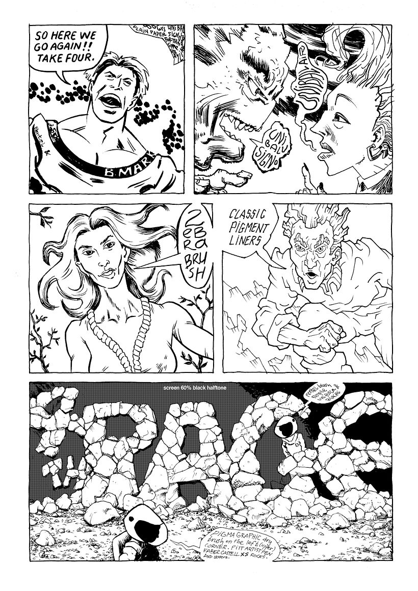 Inking techniques - Illustrazione tradizionale