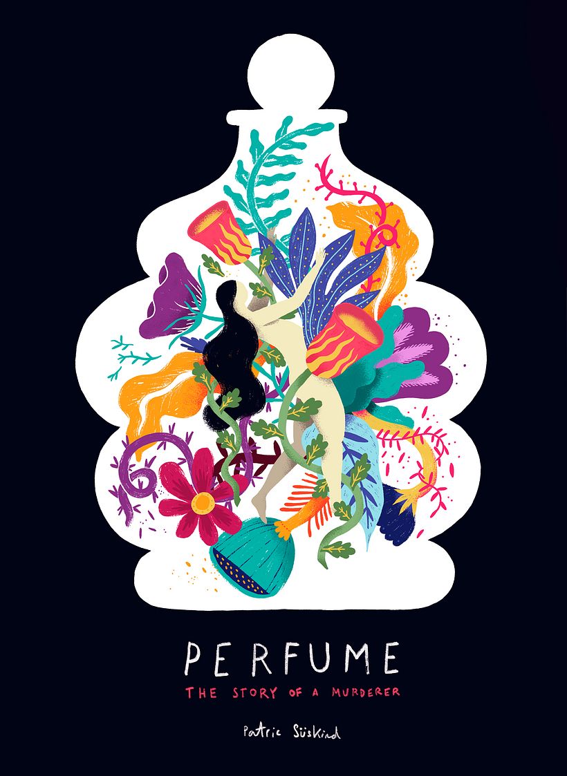 Perfume (book cover) + Proceso de trabajo 1