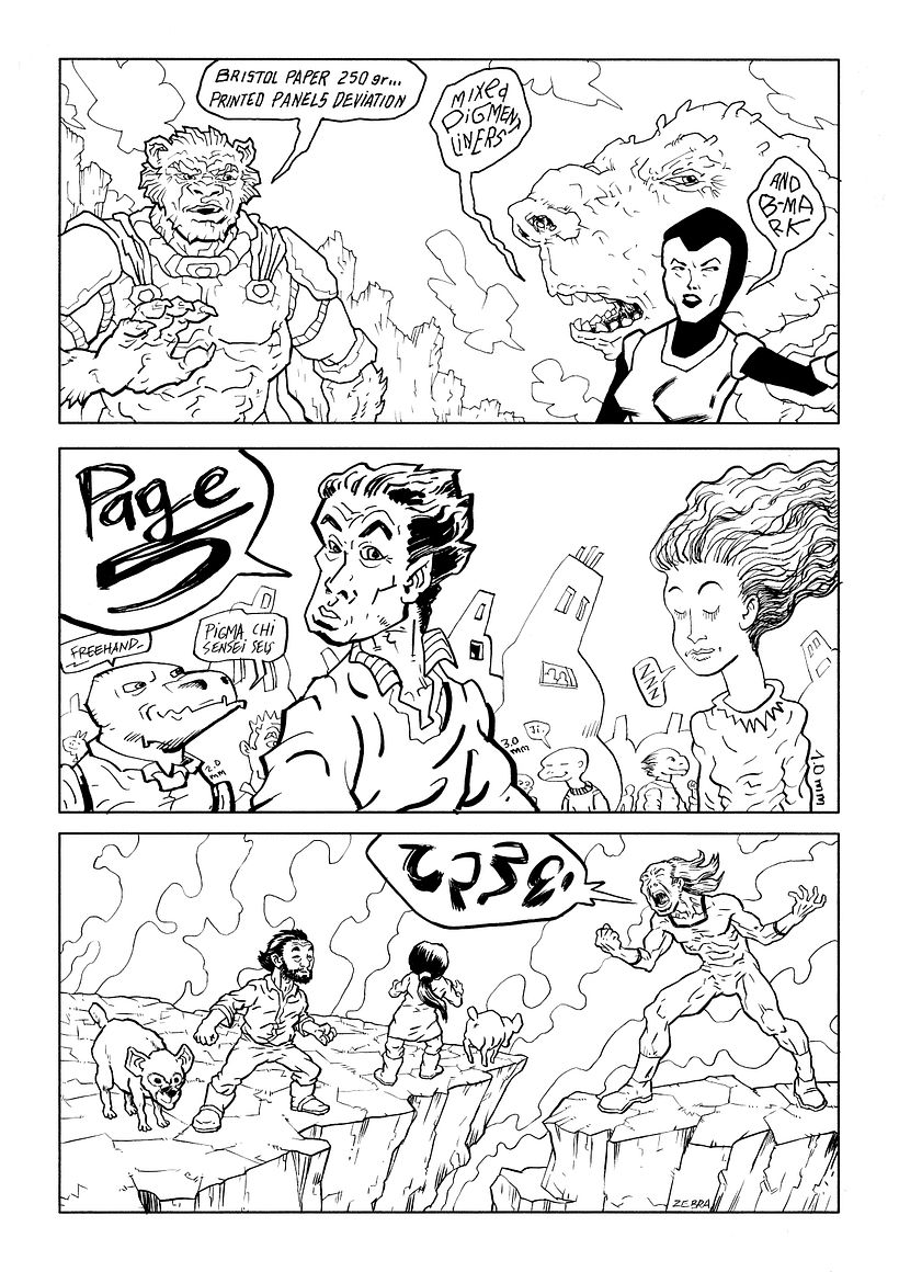 Inking techniques - Illustrazione tradizionale