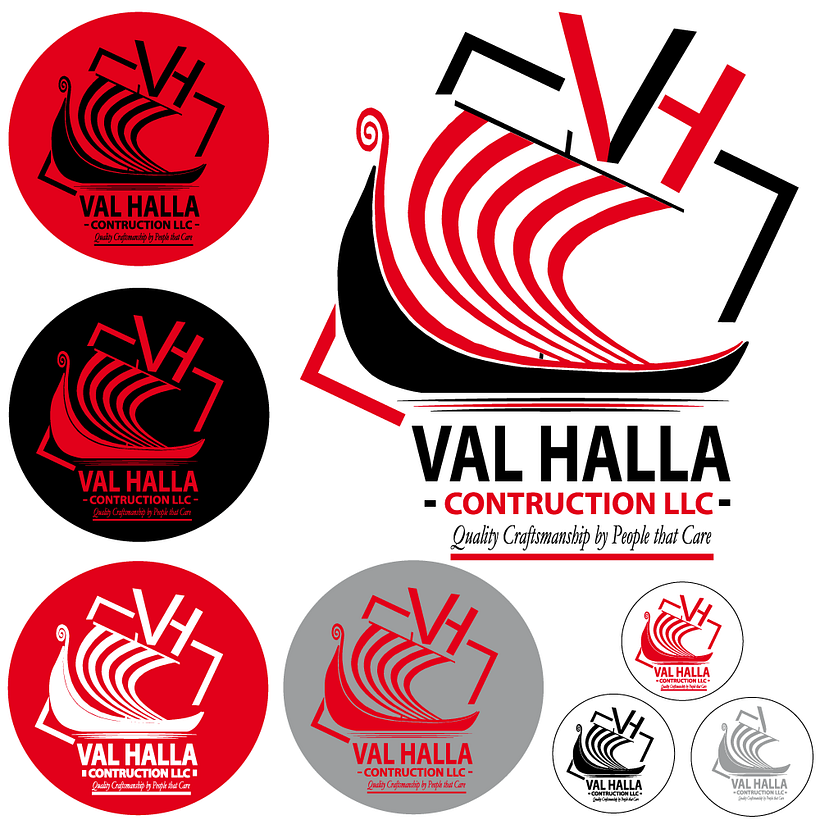 Vall Halla Construction LLC,  LOGTYPE COLOR 0
