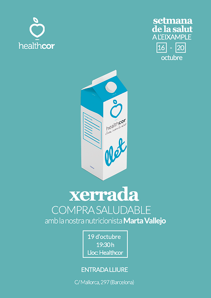 Cartel Charla Compra Saludable 0