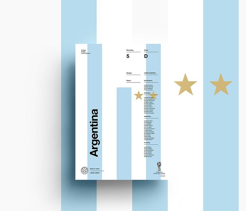 Carteles minimalistas para el Mundial de Rusia 2018 4