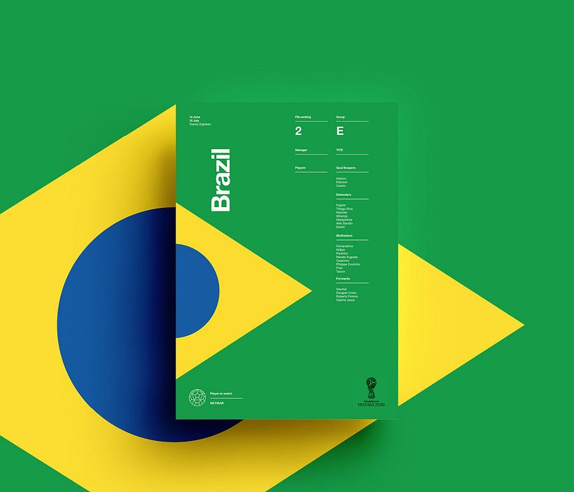 Carteles minimalistas para el Mundial de Rusia 2018 6