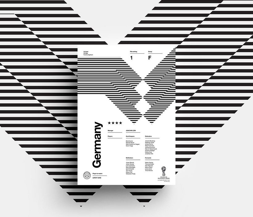 Carteles minimalistas para el Mundial de Rusia 2018 10