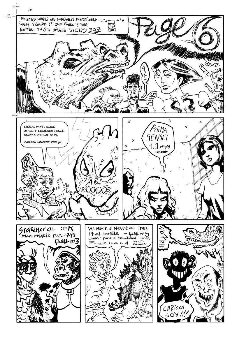 Inking techniques - Illustrazione tradizionale