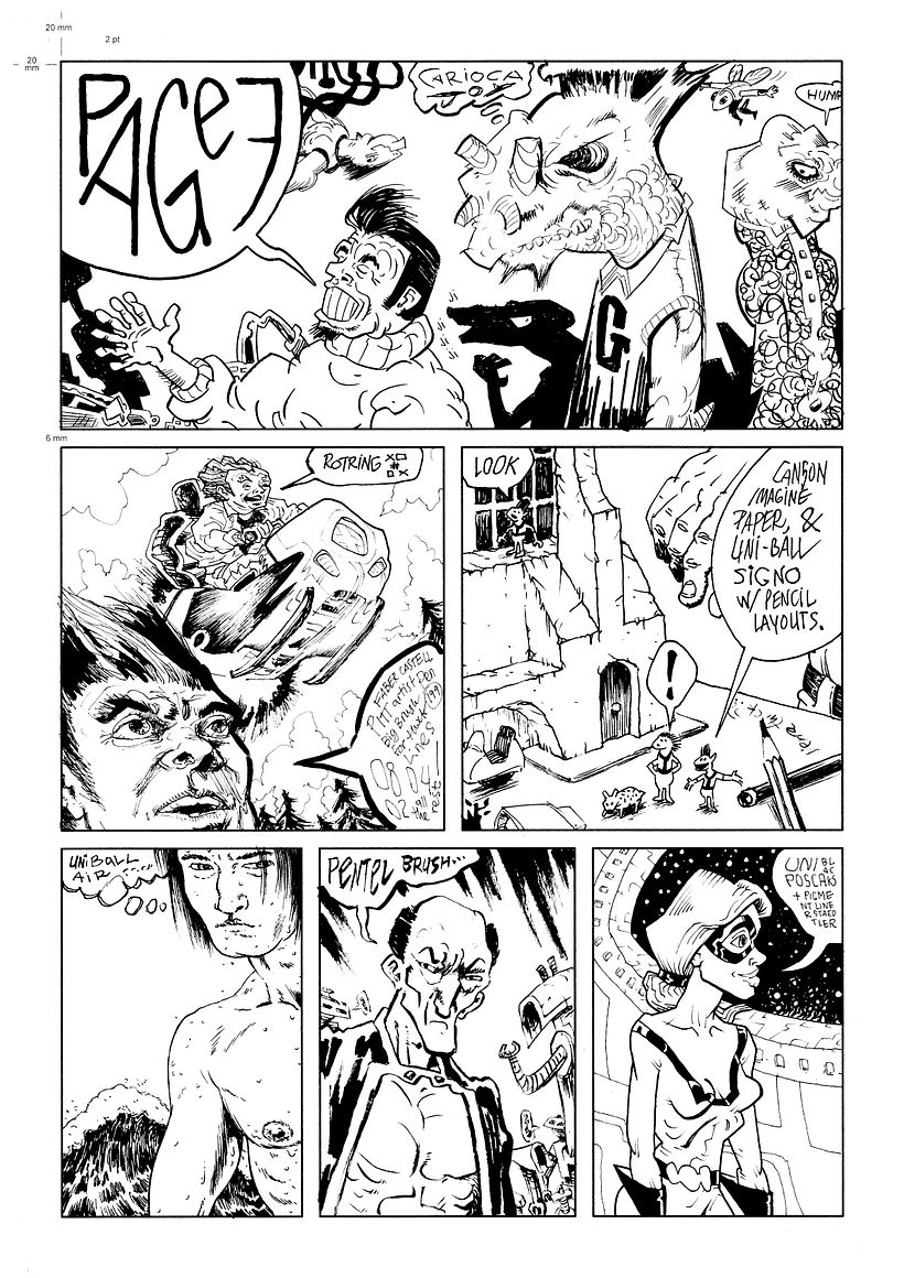 Inking techniques - Illustrazione tradizionale