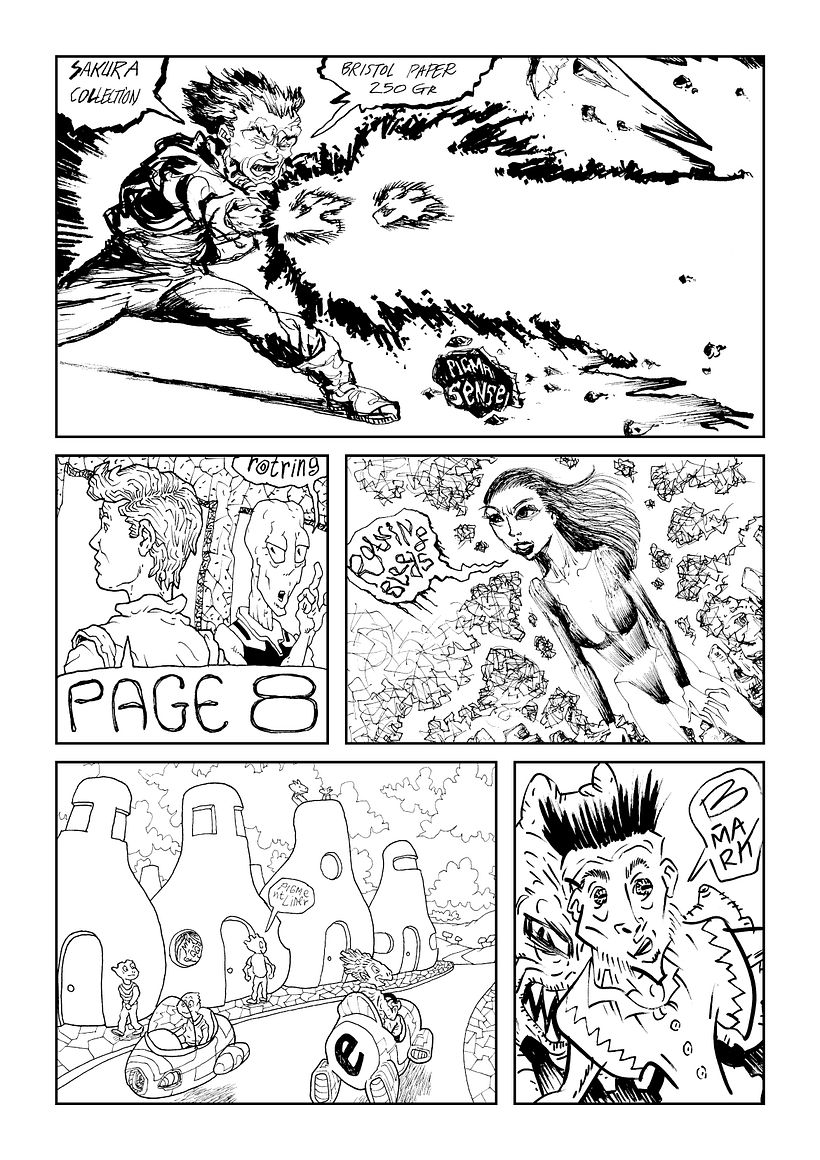 Inking techniques - Illustrazione tradizionale