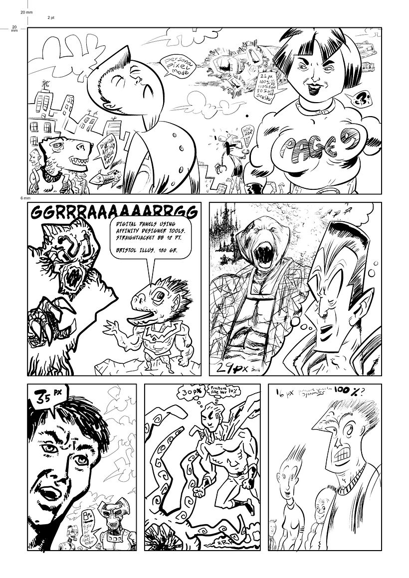 Inking techniques - Illustrazione tradizionale