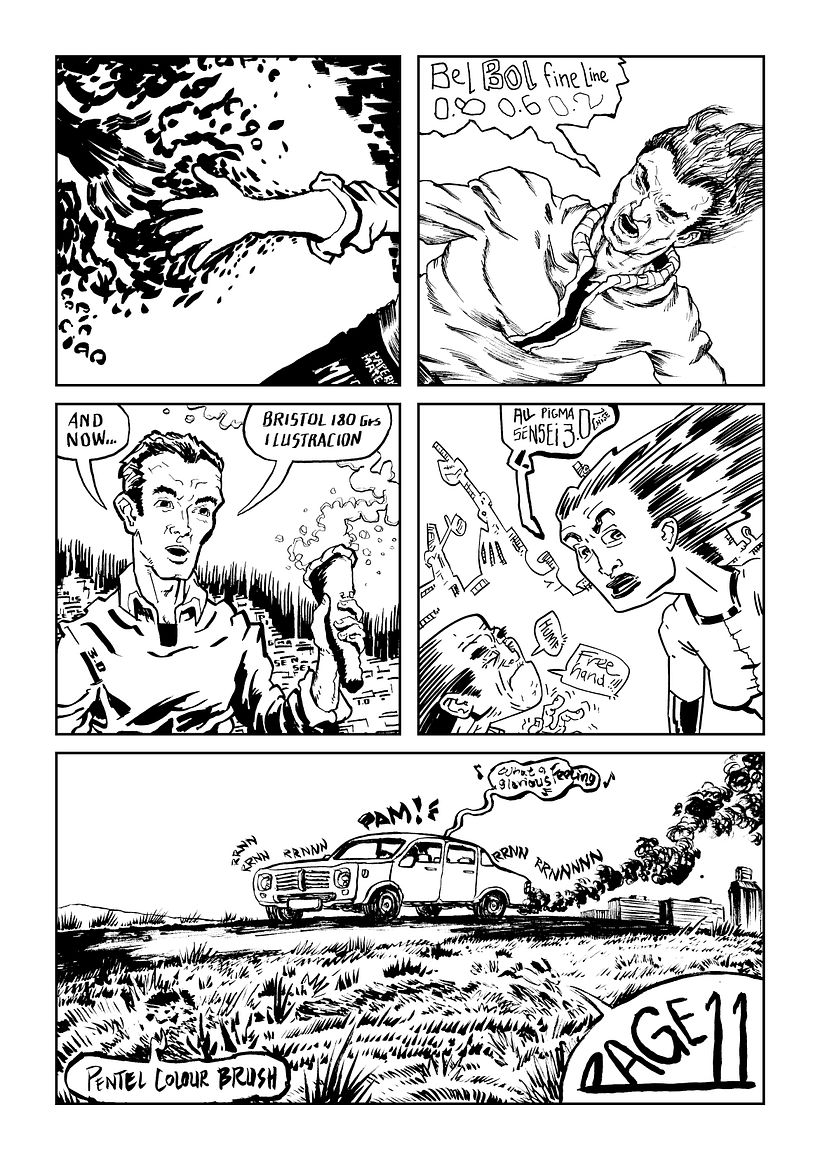 Inking techniques - Illustrazione tradizionale