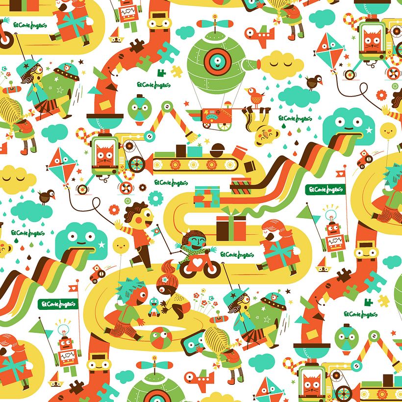 Corte Inglés - Papel de envolver infantil 1