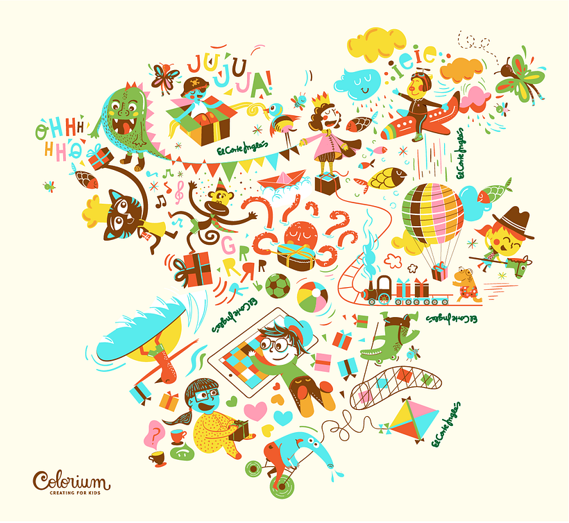 Corte Inglés - Papel de envolver infantil 3