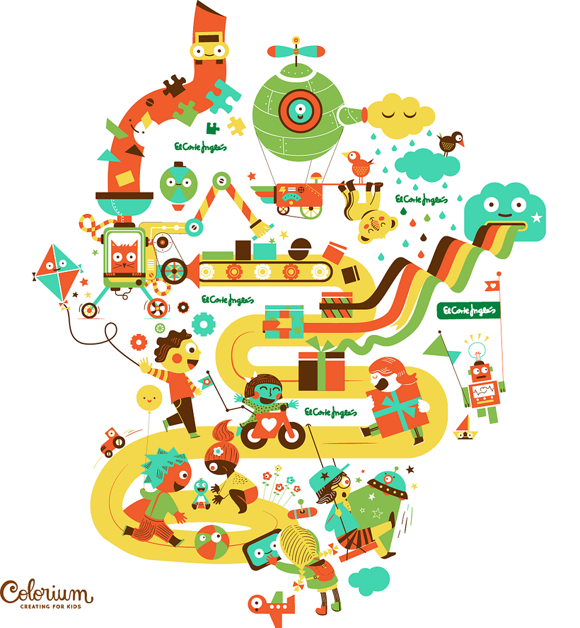 Corte Inglés - Papel de envolver infantil 2