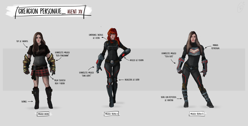 Agent XV - Ders Projem: Konsept Sanatı için Karakter Tasarımı 3