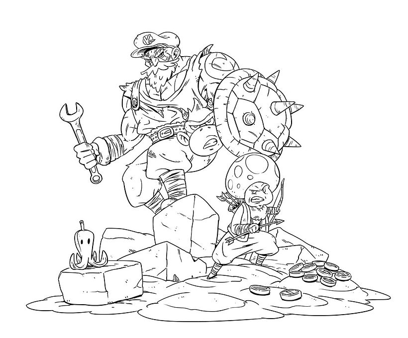 Kratos+Super MArio 0