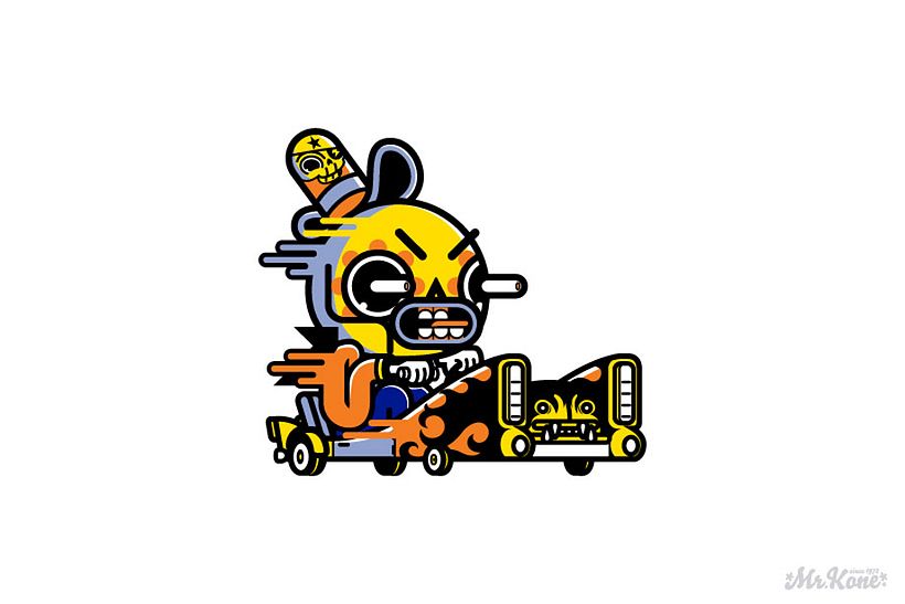 Ilustración vectorial para todos los públicos con Mr. Kone 6