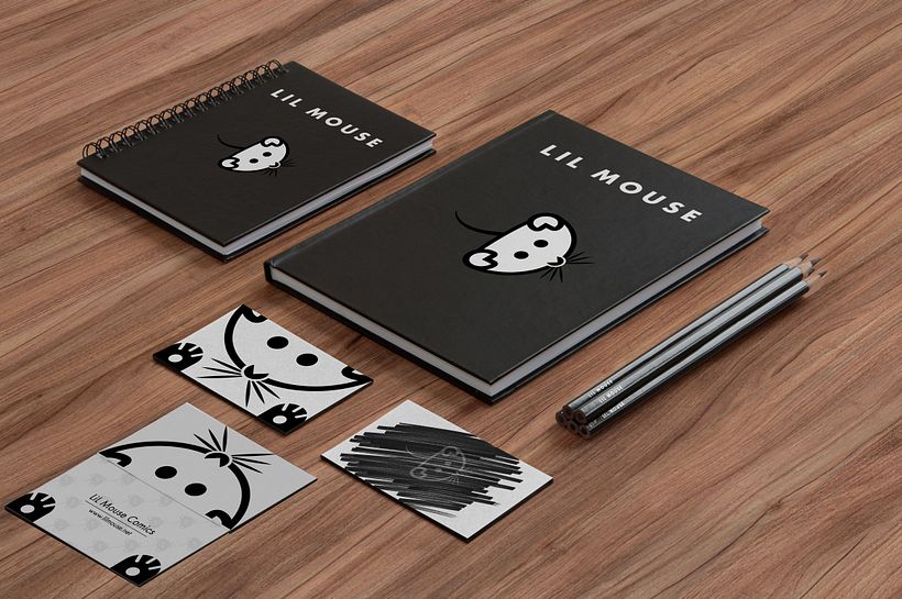 Branding - Marca personal LiL Mouse, mockups imprenta 0