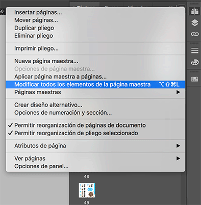 Texto editable en página maestra (InDesign) 1