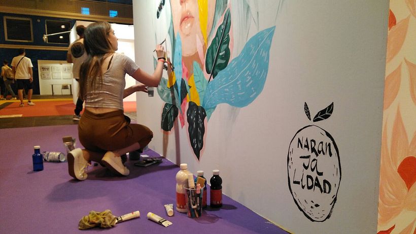 Mulafest 2017. Mural en vivo. 3