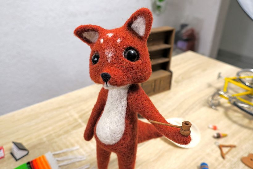 Projekty z mojego kursu filcowania igłowego na Domestika 23