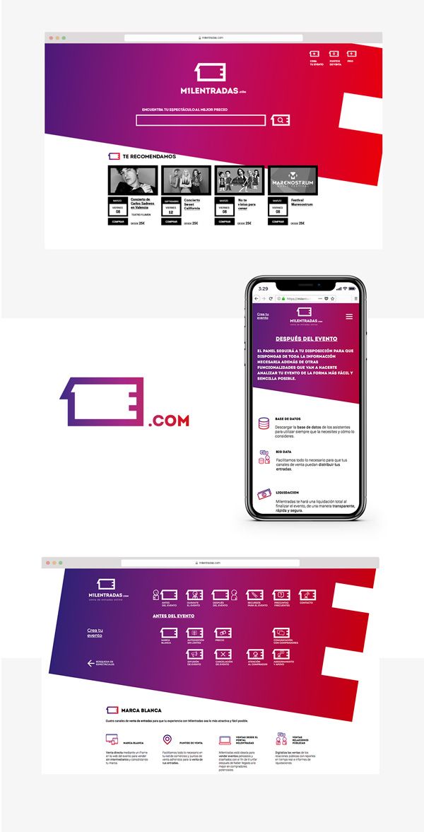 Milentradas.com - Design