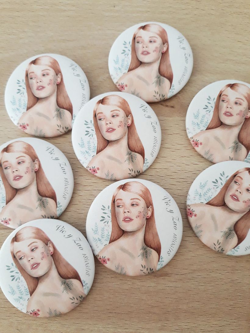 Illustrated watercolor portrait 13