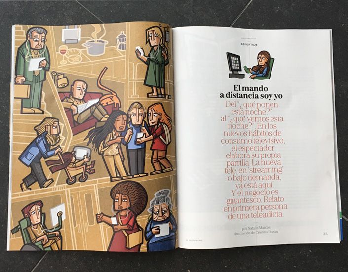 EL PAÍS SEMANAL. Cover and illustrations. 0