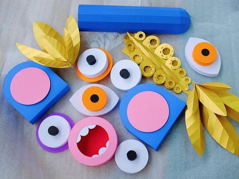 Máscaras de papercraft en el cartel del Barcelona el Grec Festival 9