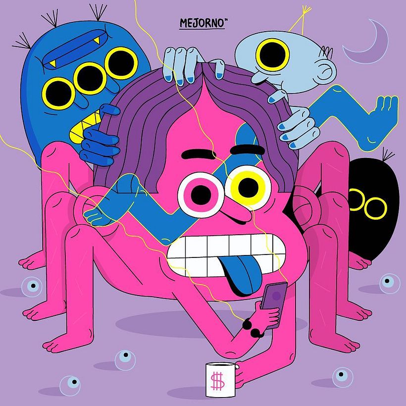 Iván Mayorquín ilustra con sarcasmo y humor negro 13