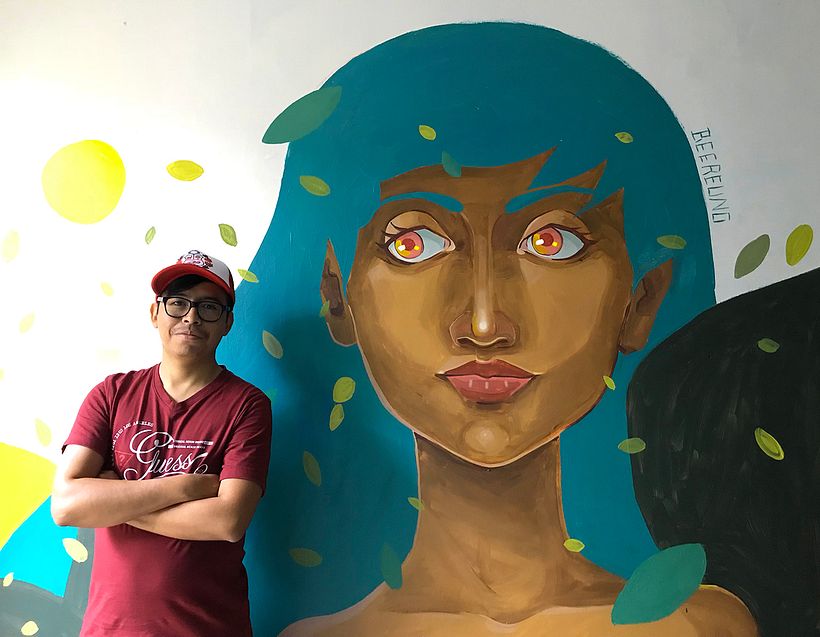 Mural en "Casa Libre" - Ilustrasi tradisional