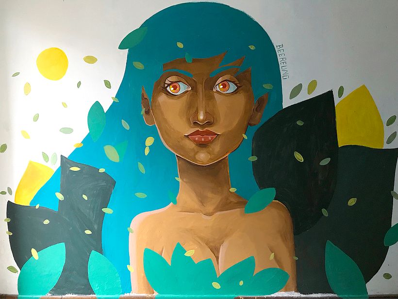 Mural en "Casa Libre" - Ilustrasi tradisional