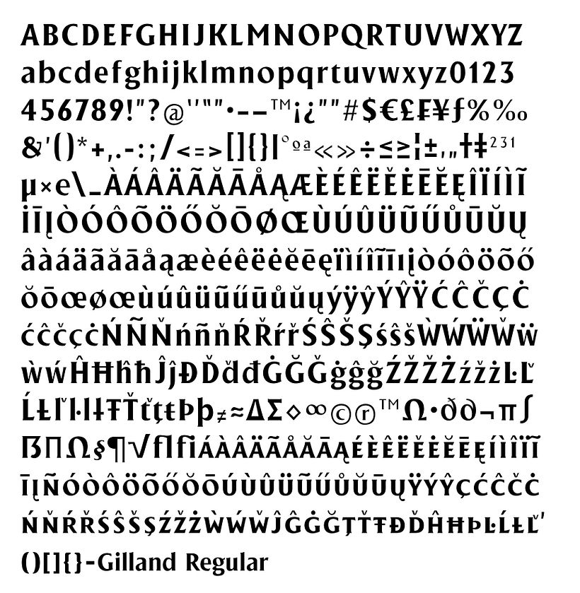 Gilland Font (Free) 2018 5