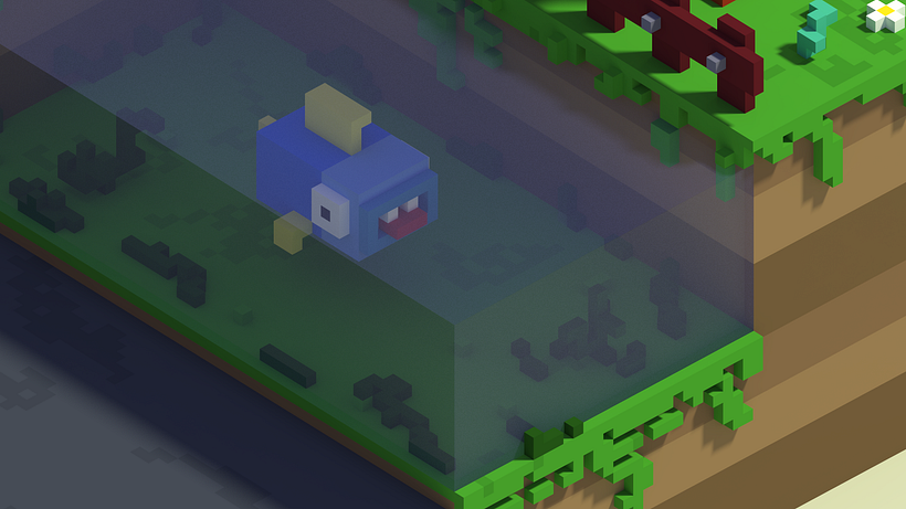Crossy Road Fan Art con MagicaVoxel 4