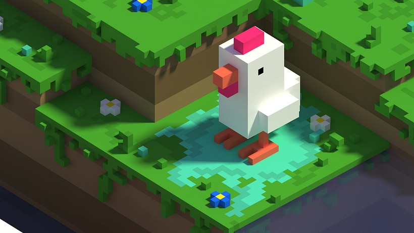 Crossy Road Fan Art con MagicaVoxel 5