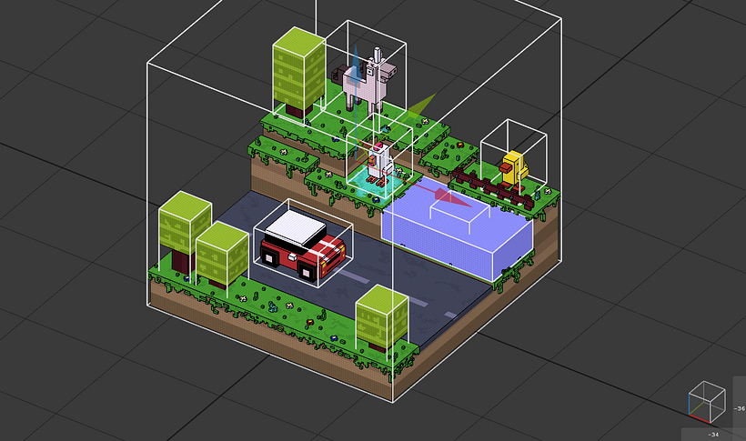 Crossy Road Fan Art con MagicaVoxel 7